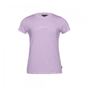 Goldbergh AVERY short sleeve top T-shirts Purple | 412307PJH