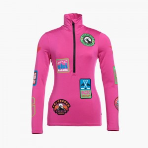 Goldbergh BODYCHECK ski pully Ski Tops Pink | 403819YLT