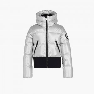 Goldbergh BOMBARDINO Ski Jacket Silver | 435298JMF