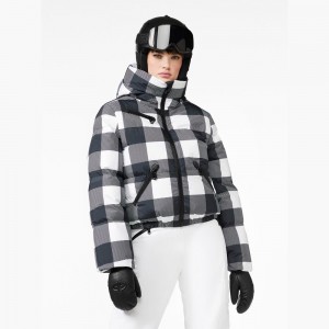 Goldbergh CABIN Ski Jacket Black / White | 954628JQS