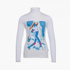 Goldbergh CATWALK long sleeve tee Ski Tops White | 937406RAX