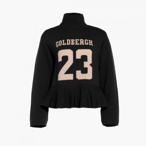 Goldbergh DANGLE long sleeve knit Sweater Black | 952183SXG