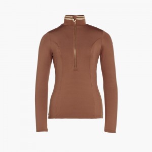 Goldbergh DIANE ski pully Ski Tops Beige | 058297ODV