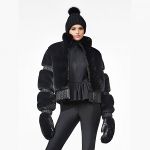 Goldbergh FURRY Ski Jacket Black | 526074MUS