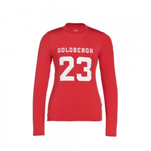 Goldbergh GAME long sleeve T-shirts Red | 713865BRH