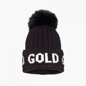 Goldbergh HODD faux pom Beanie Black | 801742RDI