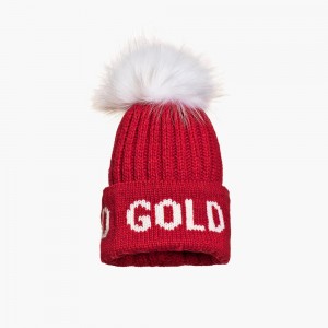 Goldbergh HODD faux pom Beanie Red | 326578PQS