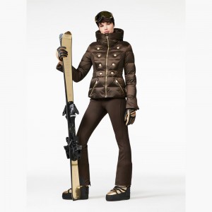 Goldbergh PIPPA Ski Pants Dark Brown | 045739GKJ