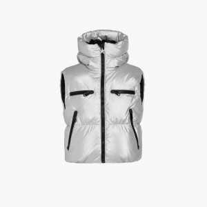 Goldbergh SHINE ski bodywarmer Ski Jacket Silver | 590836TYM