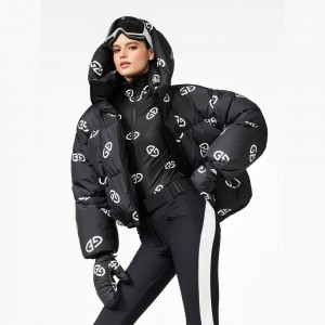 Goldbergh SNOWFLAKE Ski Jacket Black / White | 785102VDR