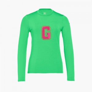 Goldbergh SUPER G long sleeve T-shirts Green | 761283PHZ