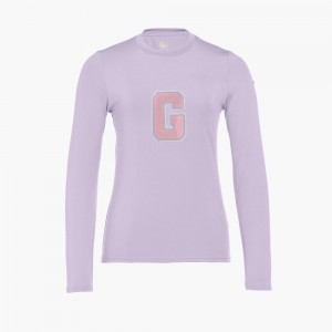 Goldbergh SUPER G long sleeve T-shirts Purple | 519428XZK