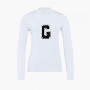 Goldbergh SUPER G long sleeve T-shirts White | 972136XPA