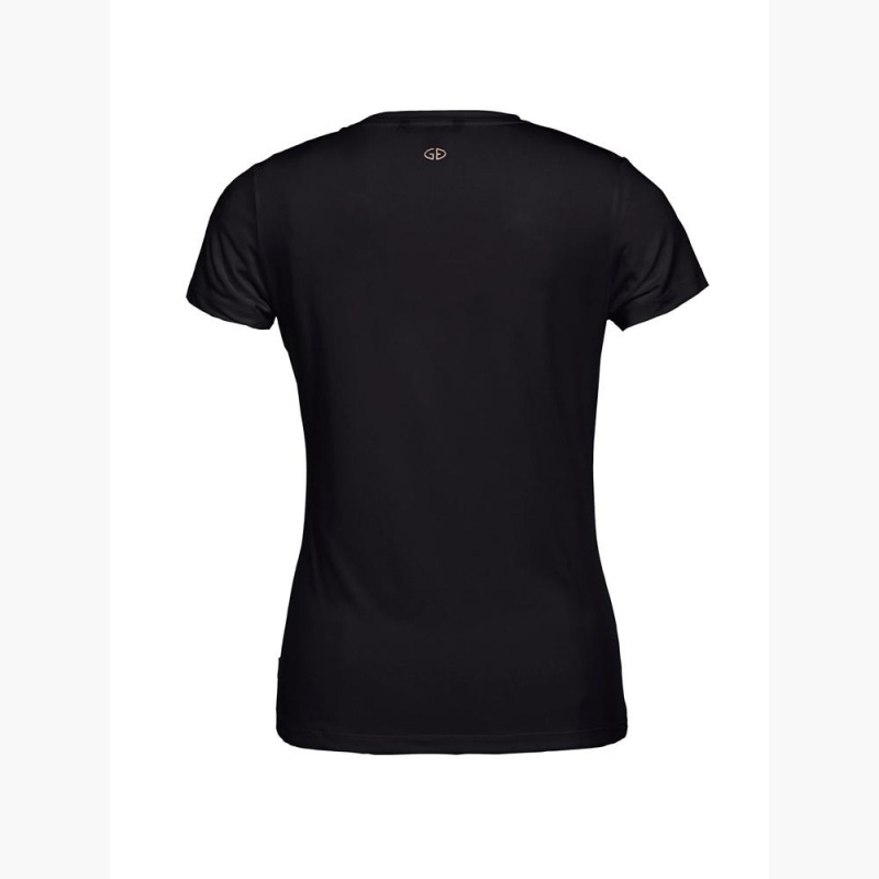 Goldbergh AVERY short sleeve top T-shirts Black | 627981EDB