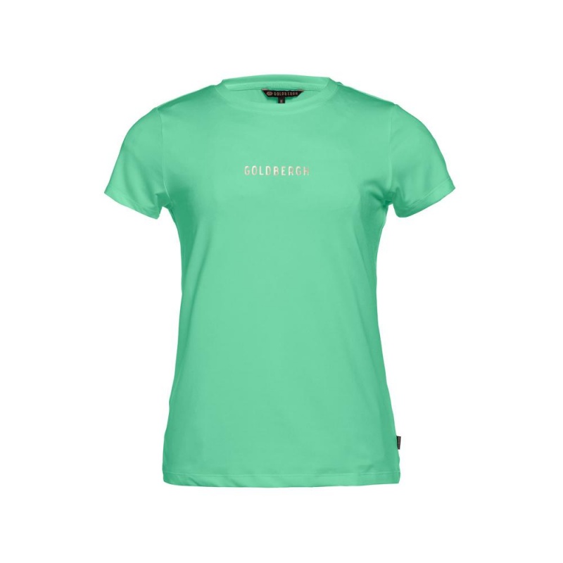 Goldbergh AVERY short sleeve top T-shirts Green | 709286LZV