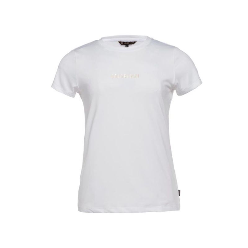 Goldbergh AVERY short sleeve top T-shirts White | 152376CYN