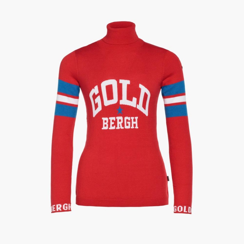 Goldbergh BISCUIT long sleeve knit Sweater Red | 980642FWY