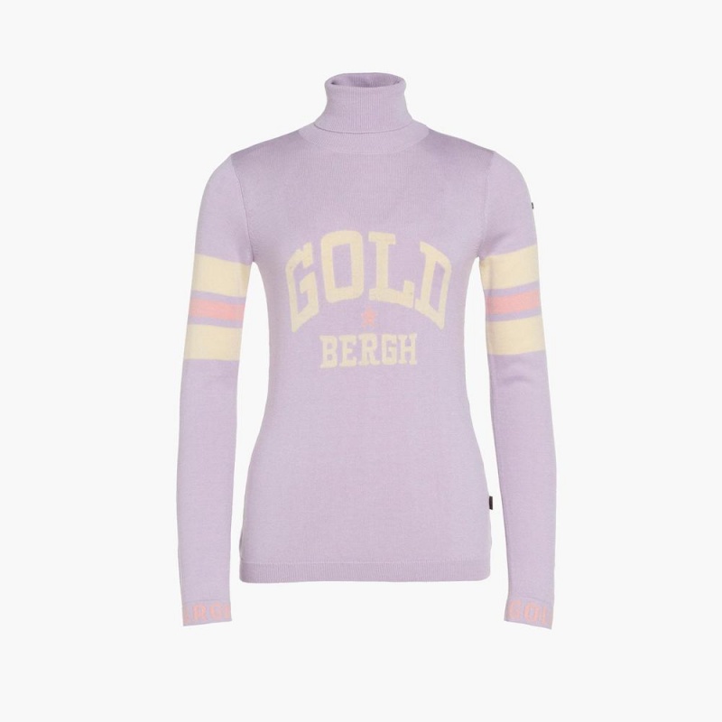 Goldbergh BISCUIT long sleeve knit Sweater Purple | 480951UTA