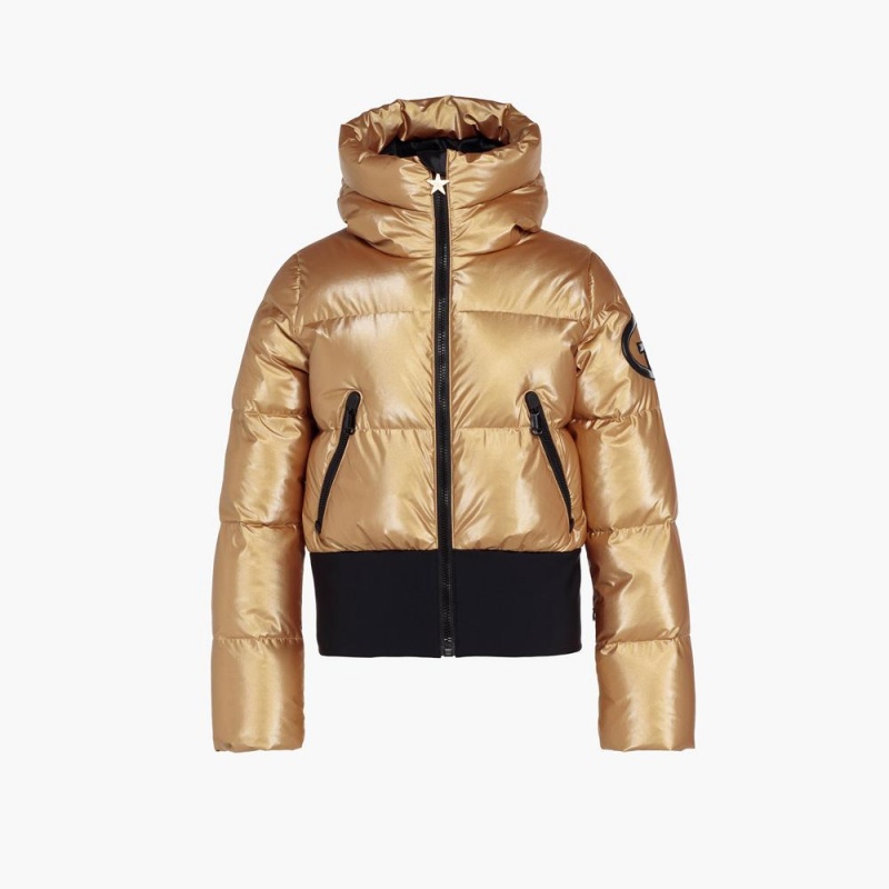 Goldbergh BOMBARDINO Ski Jacket Gold | 413069SYJ