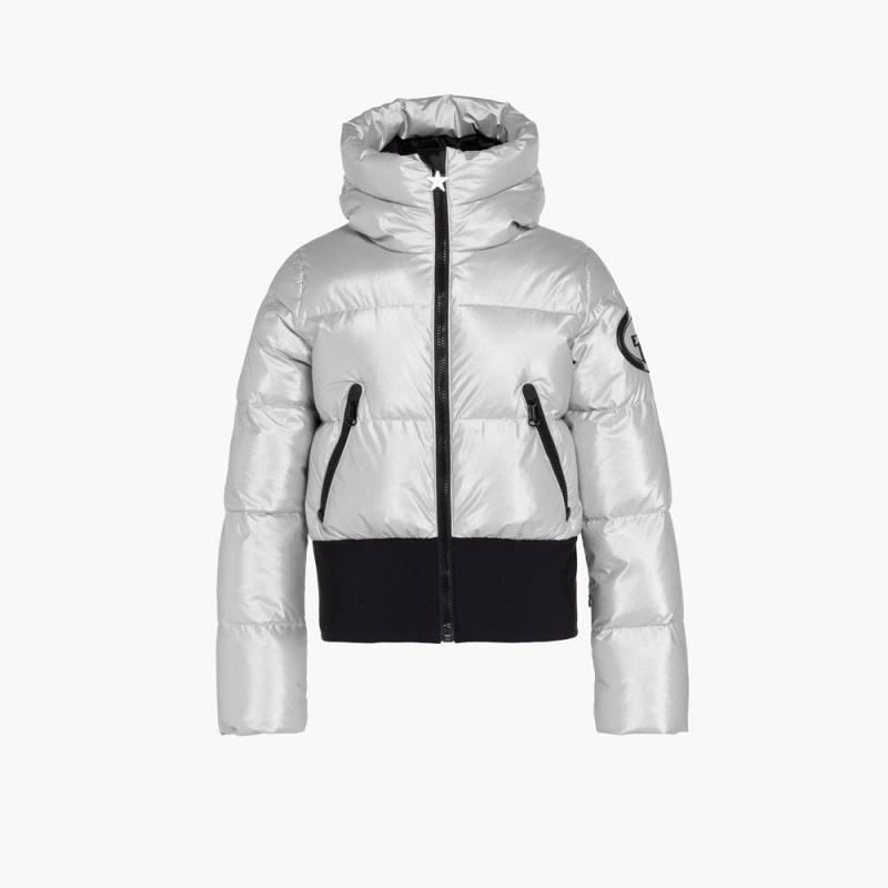 Goldbergh BOMBARDINO Ski Jacket Silver | 435298JMF