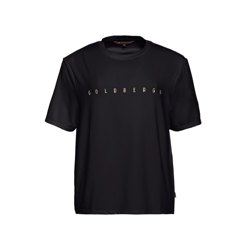 Goldbergh BOXY short sleeve top T-shirts Black | 840275OXB