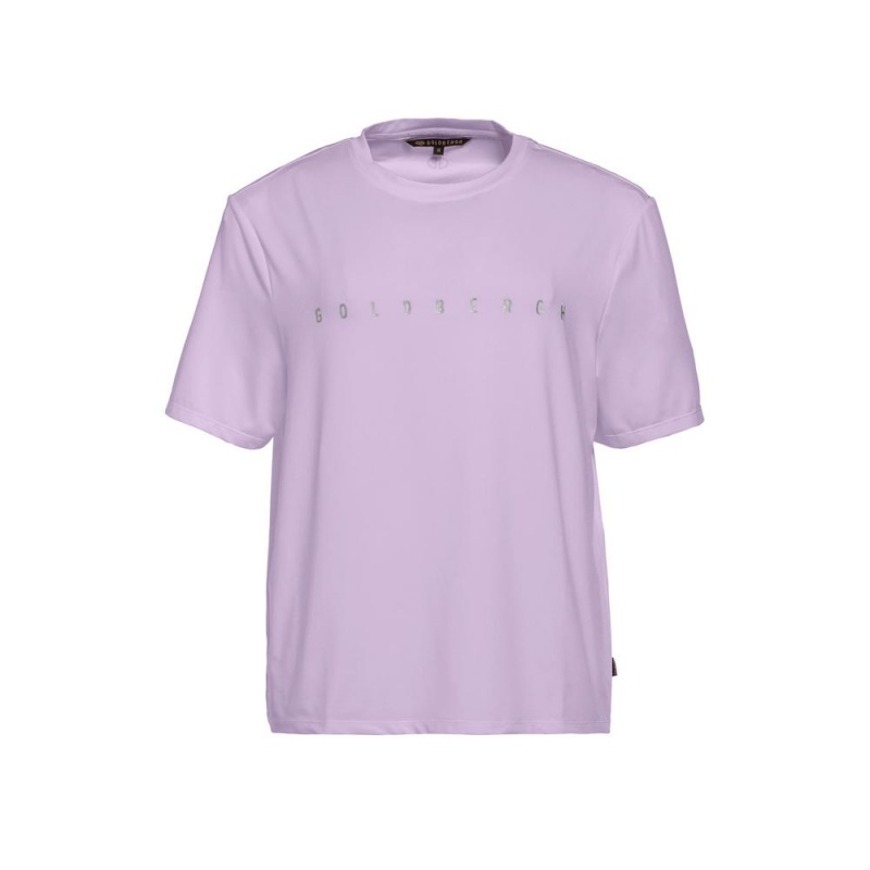 Goldbergh BOXY short sleeve top T-shirts Purple | 604823XLJ