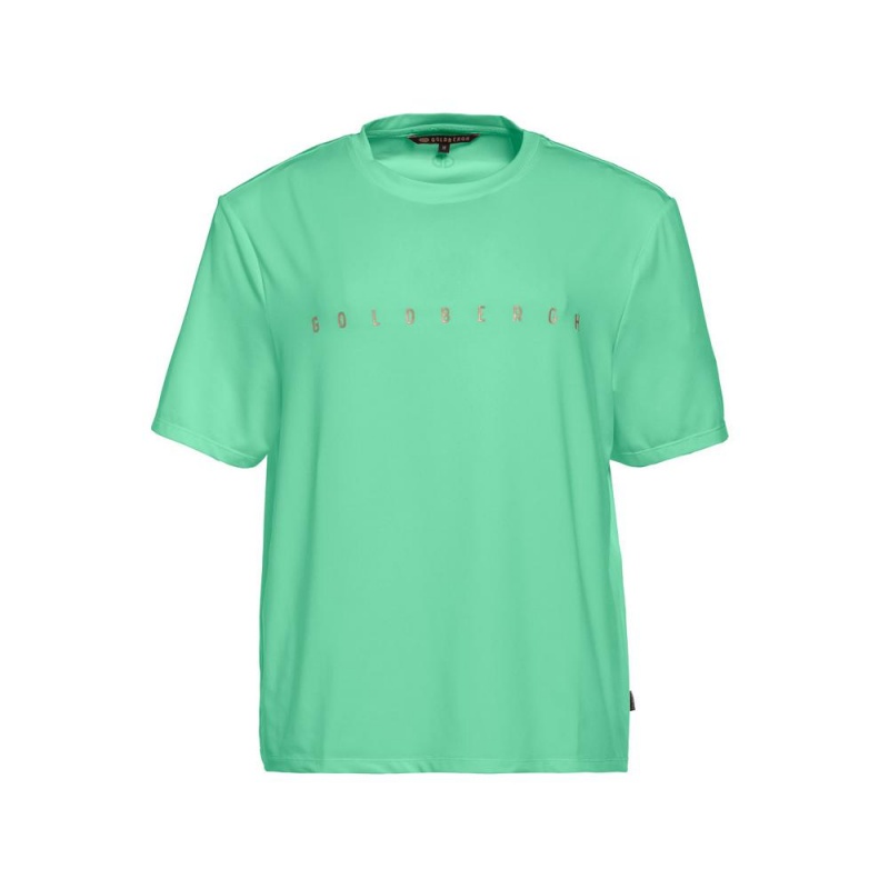 Goldbergh BOXY short sleeve top T-shirts Green | 365741TRF