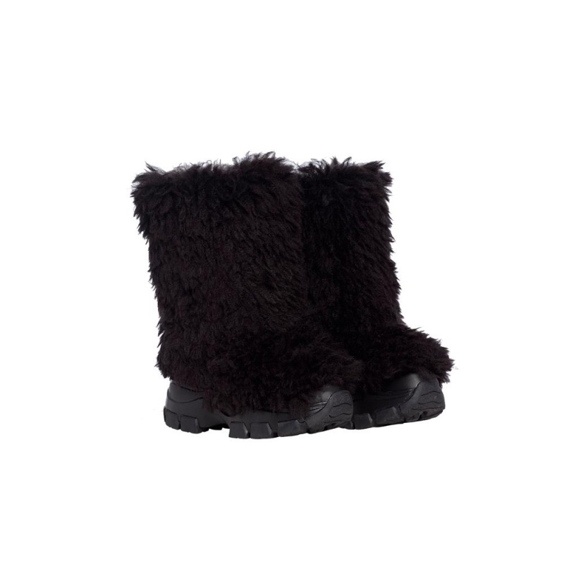 Goldbergh BUSHY snowboot faux fur Snow Boots Black | 302746SYF