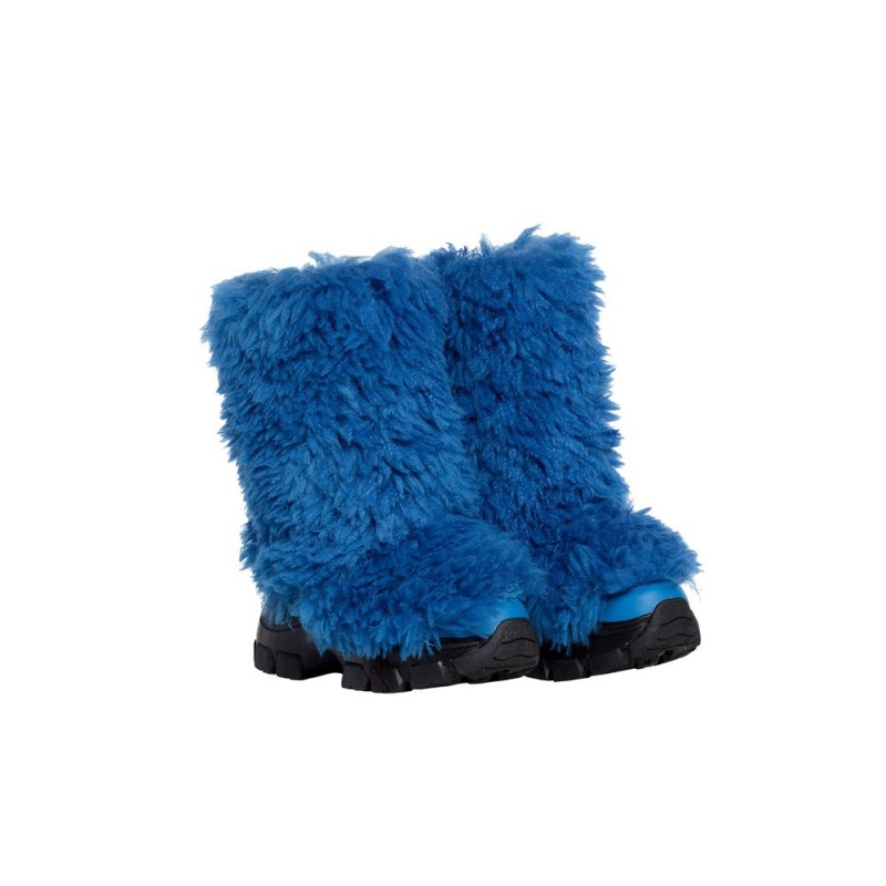 Goldbergh BUSHY snowboot faux fur Snow Boots Blue | 086325KXS