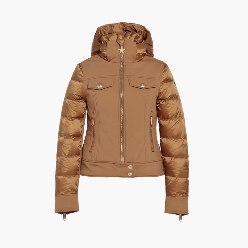 Goldbergh CANYON Ski Jacket Brown | 239587PEG