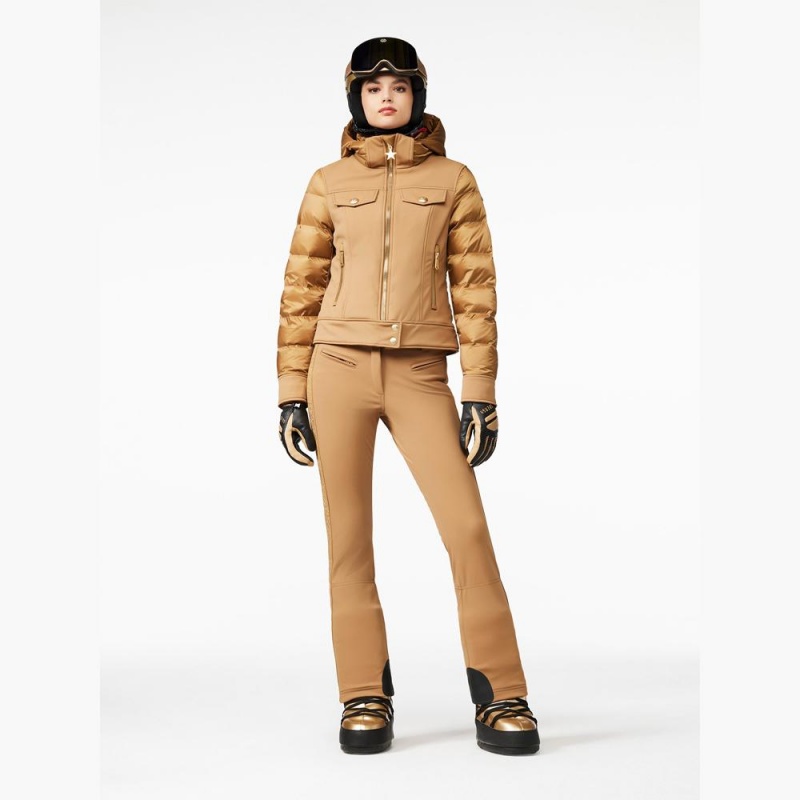 Goldbergh CANYON Ski Jacket Brown | 239587PEG