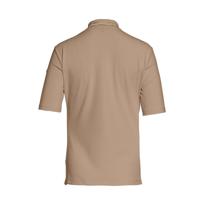 Goldbergh CASSIA short sleeve top T-shirts Brown | 916243JQB