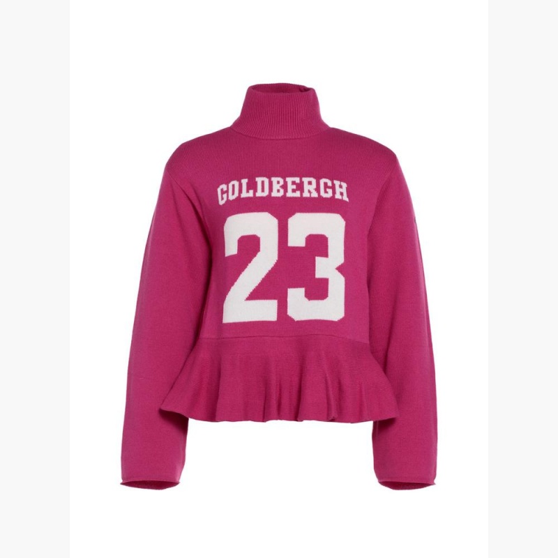 Goldbergh DANGLE long sleeve knit Sweater Pink | 652401JXU