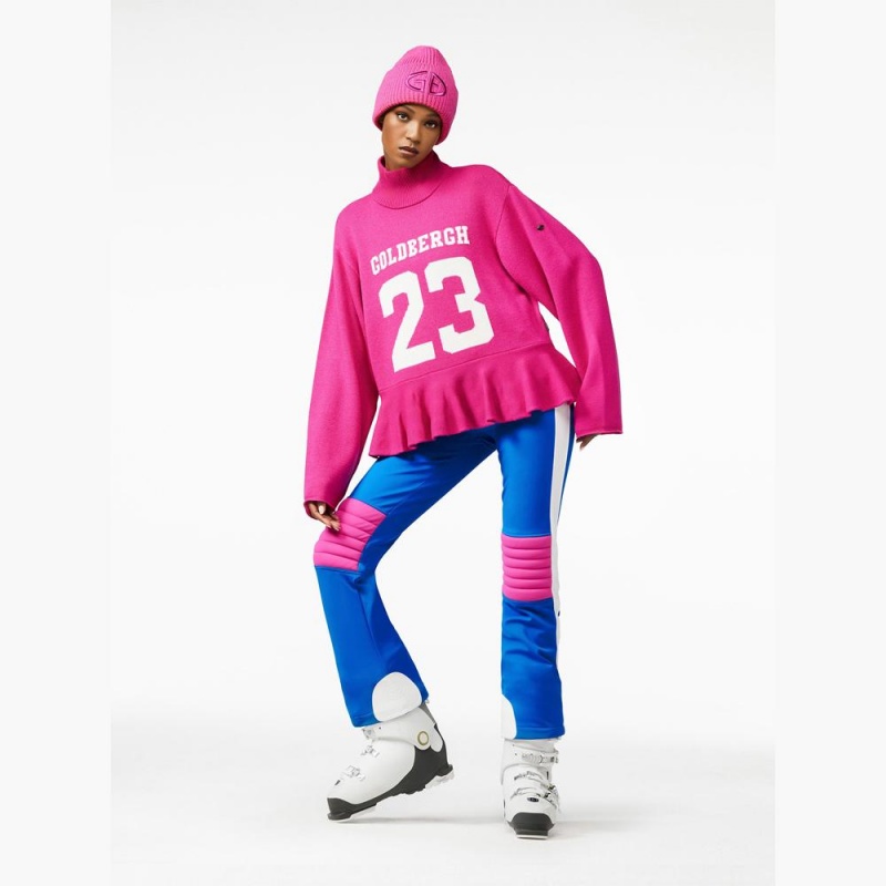 Goldbergh DANGLE long sleeve knit Sweater Pink | 652401JXU