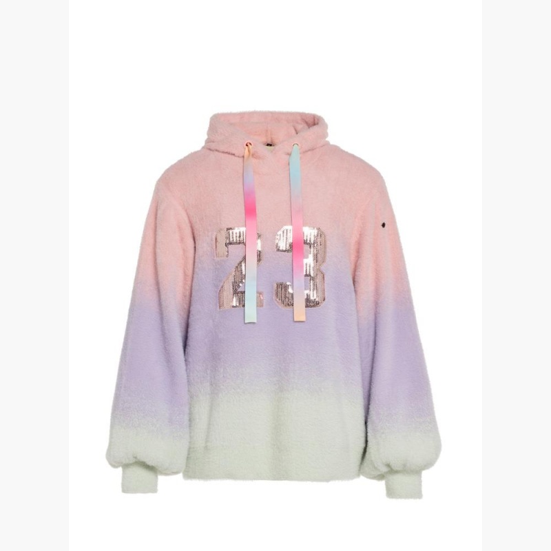 Goldbergh DESIRE hooded knit Hoodie Pink/Purple | 790836KDN