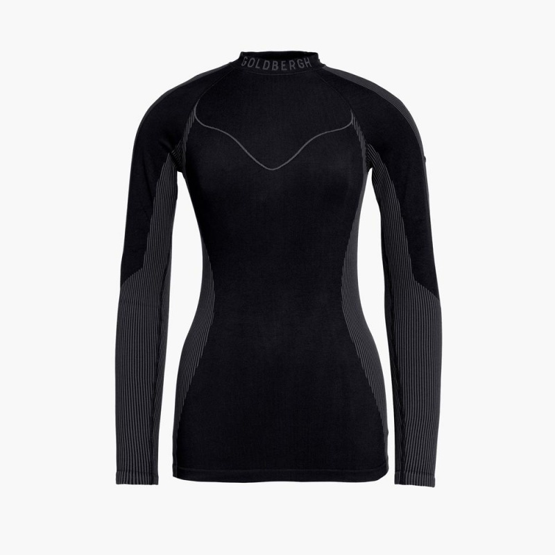 Goldbergh FAST baselayer long sleeve Ski Base Layer Black | 084923SOB