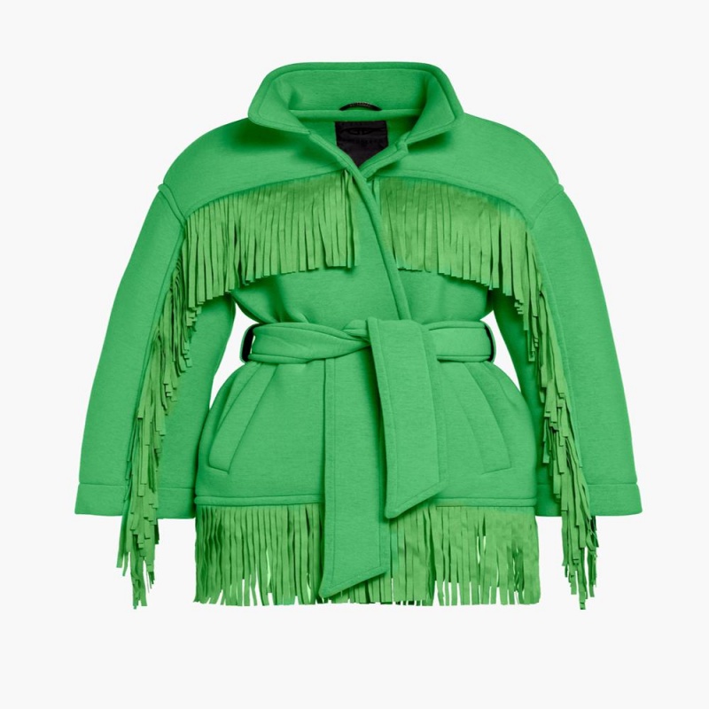 Goldbergh FRINGE Jackets Green | 639124YPB