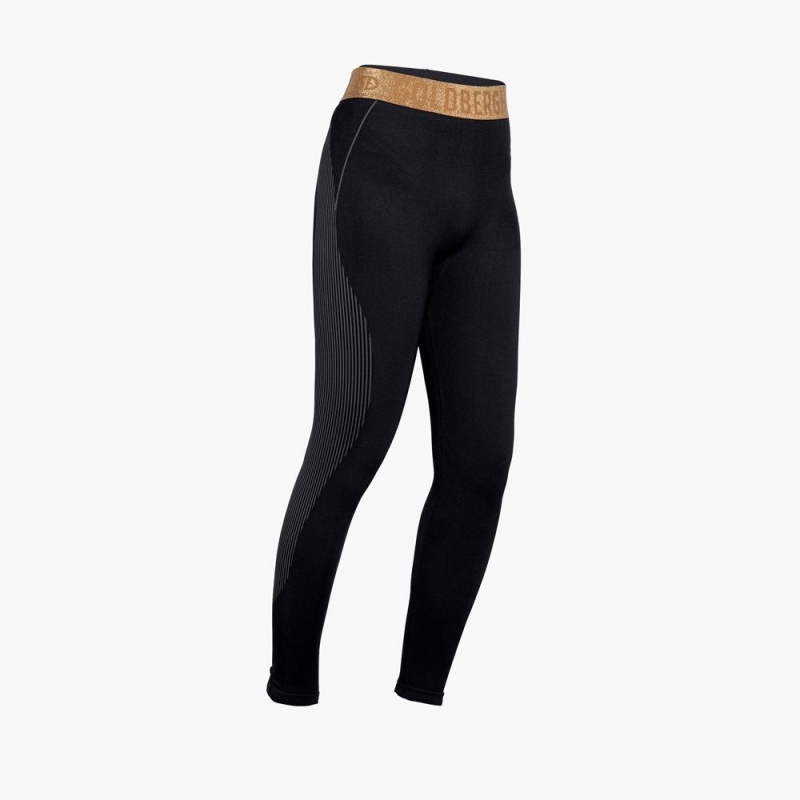 Goldbergh FURIOUS baselayer Pants Black | 670345NIC