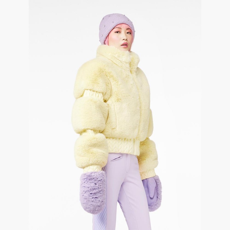 Goldbergh FURRY Ski Jacket Yellow | 723541TBI