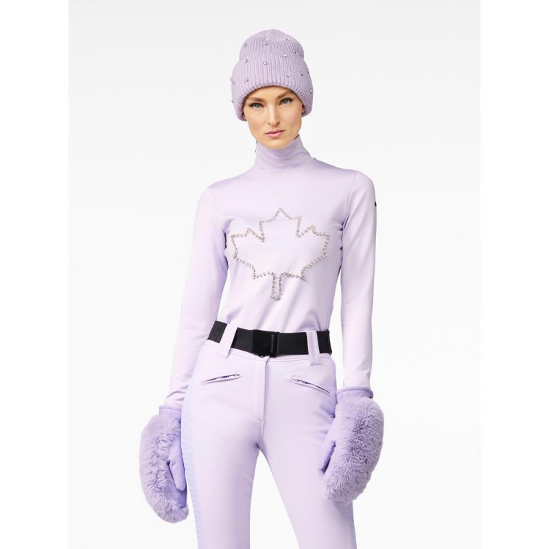 Goldbergh GEMSTONE ski pully Ski Tops Purple | 537142LSZ