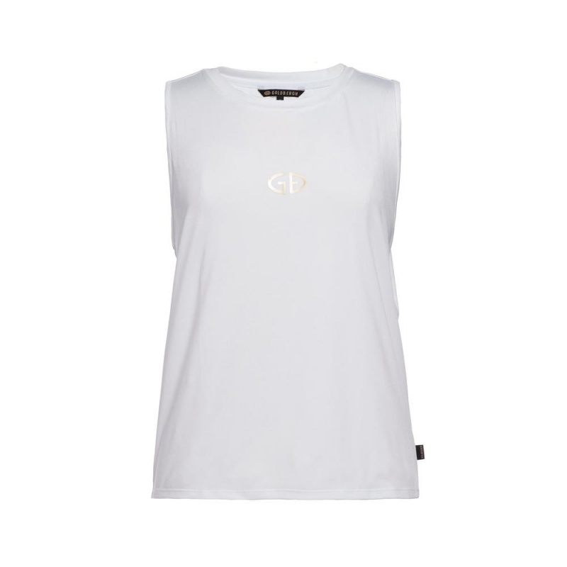 Goldbergh GIGI sleeveless Tank Top White | 534096ARQ