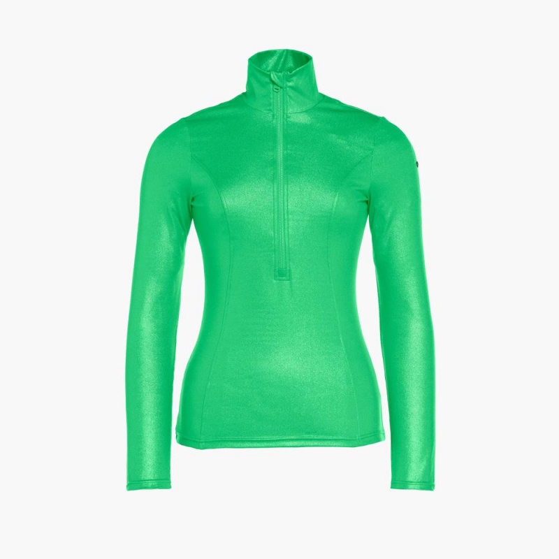 Goldbergh GLAMOUR ski pully Ski Tops Green | 678401PQH