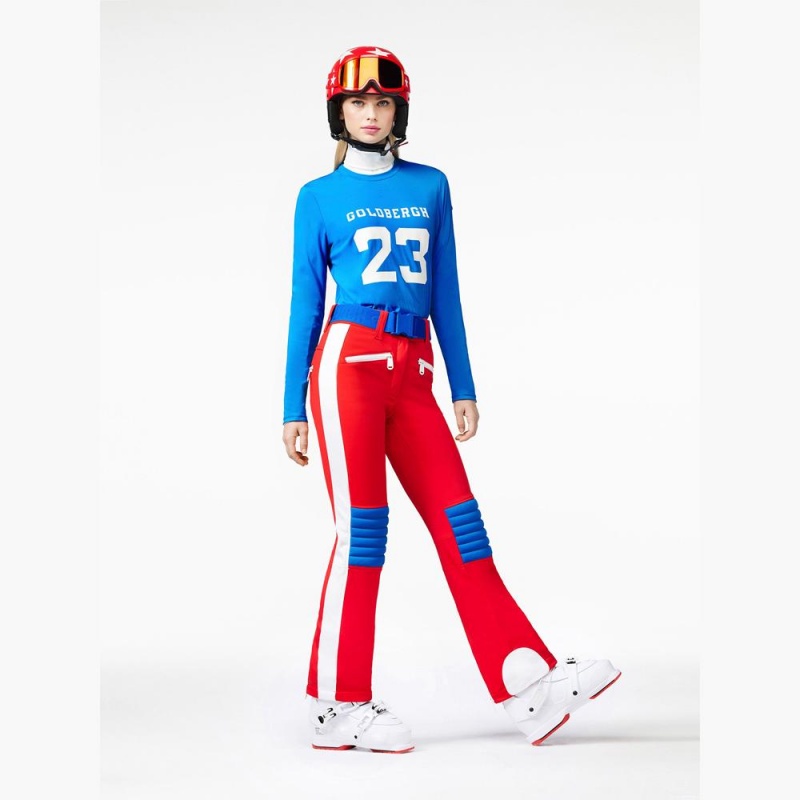 Goldbergh GOALIE Ski Pants Red | 745983OXA