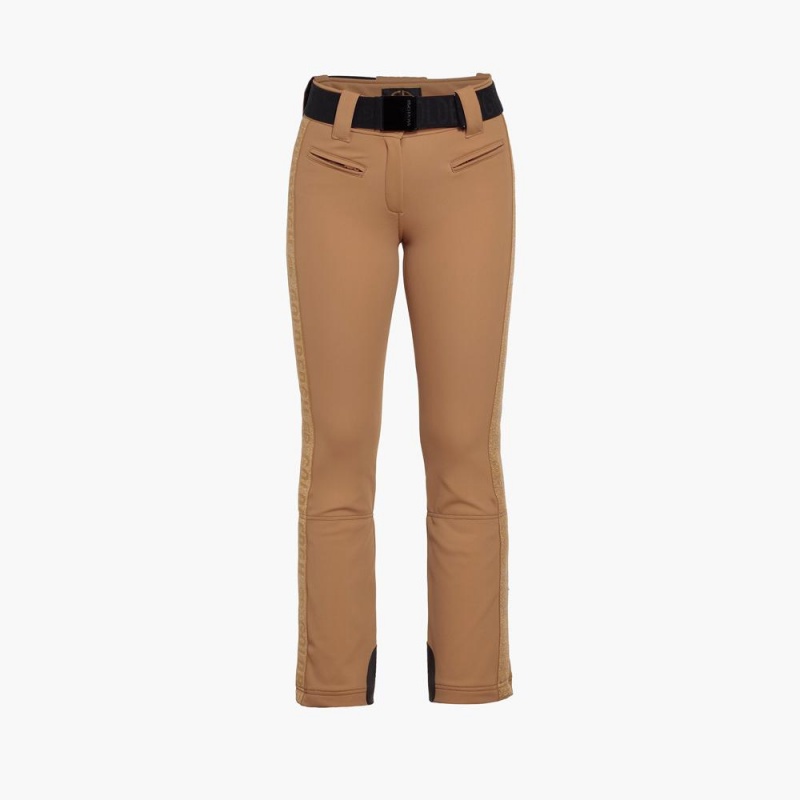 Goldbergh GOLDEN EDGE Ski Pants Brown | 170853HTQ