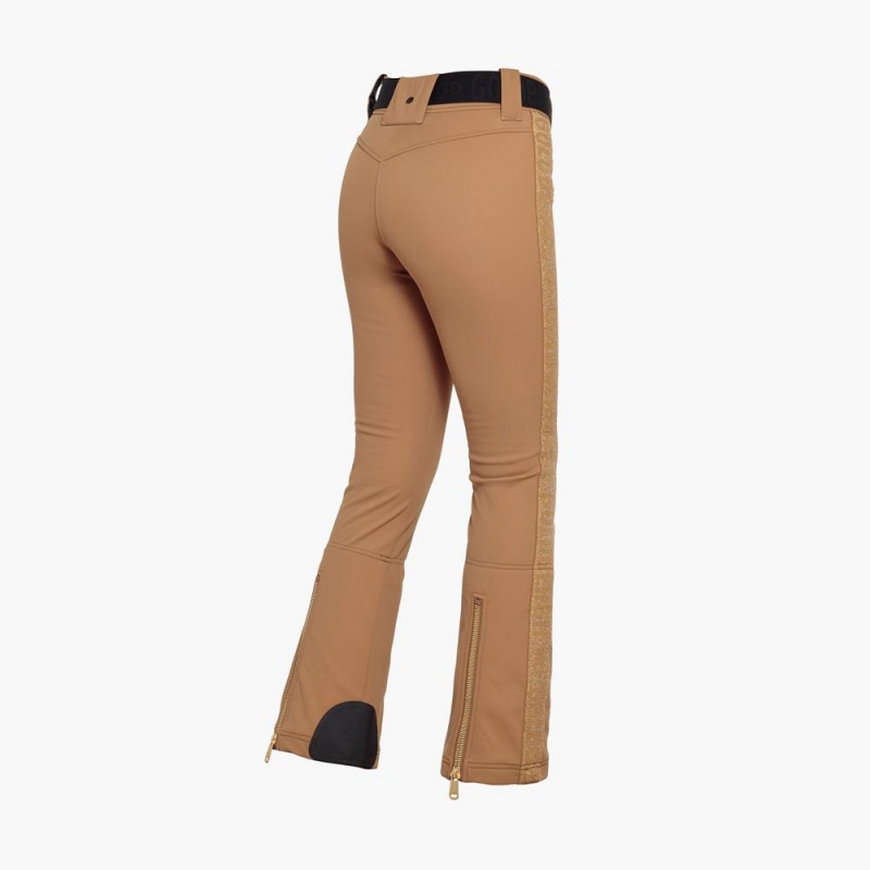 Goldbergh GOLDEN EDGE Ski Pants Brown | 170853HTQ