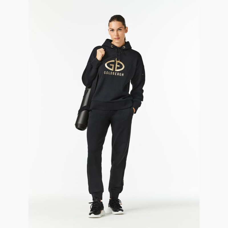 Goldbergh HARVARD Hoodie Black | 407825FQS