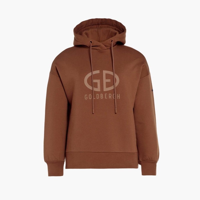 Goldbergh HARVARD hooded sweater Hoodie Beige | 948503TUD