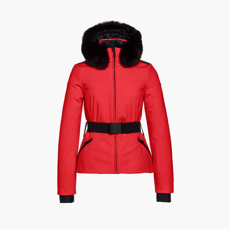 Goldbergh HIDA faux border Ski Jacket Red | 701956OJK