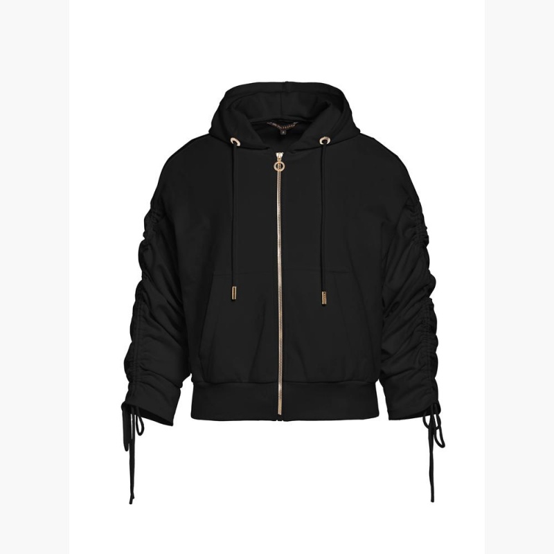 Goldbergh JAZLYN hooded cardigan Jackets Black | 920713XUI