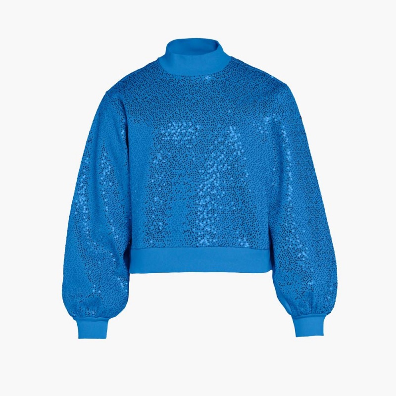 Goldbergh LOLA round neck Sweater Blue | 806924LAO